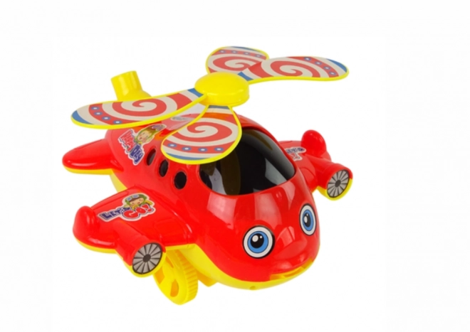 Cheerful Push-Along Toy Plane