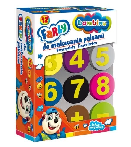 Finger Paints 12 Colors BAMBINO