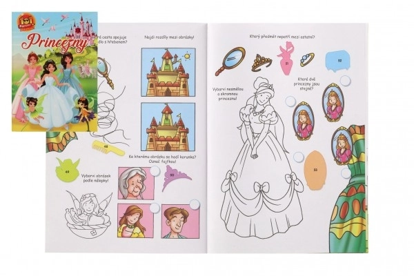Pracovní sešit s nálepkami princezny
