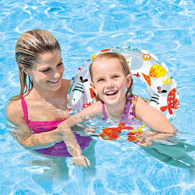 Inflatable Swim Ring with Print