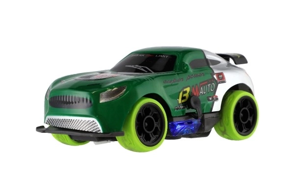 Remote Control Racing Car with Lights - Green