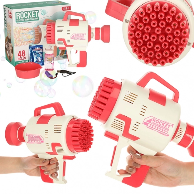 Bubble Gun With Lights - Pink