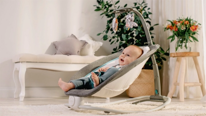 Lionelo Baby Bouncer Pascal Grey Scandi – Grey Dove