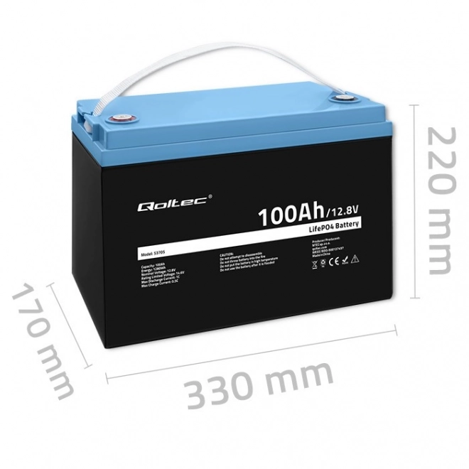 Akumulátor LiFePO4 Litium-železos-fosfátový 12.8V 100Ah