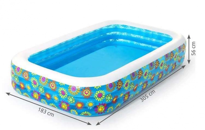 Inflatable Flower Pool 305 x 183 x 56 cm