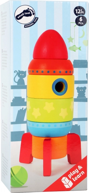 Wooden Stackable Rocket