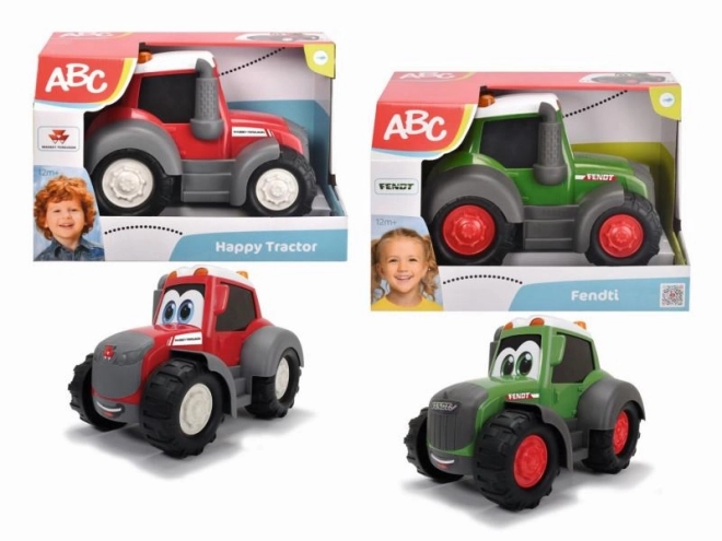 Happy Tractor with Eyes for Toddlers