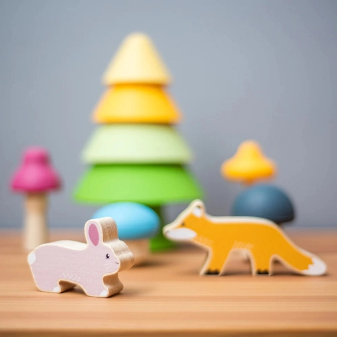 Forest Animals Wooden Playset