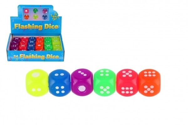 Teddies Flashing Dice 1pc (Mix)