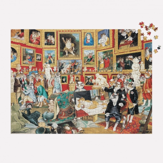 1500 pieces full of feline art