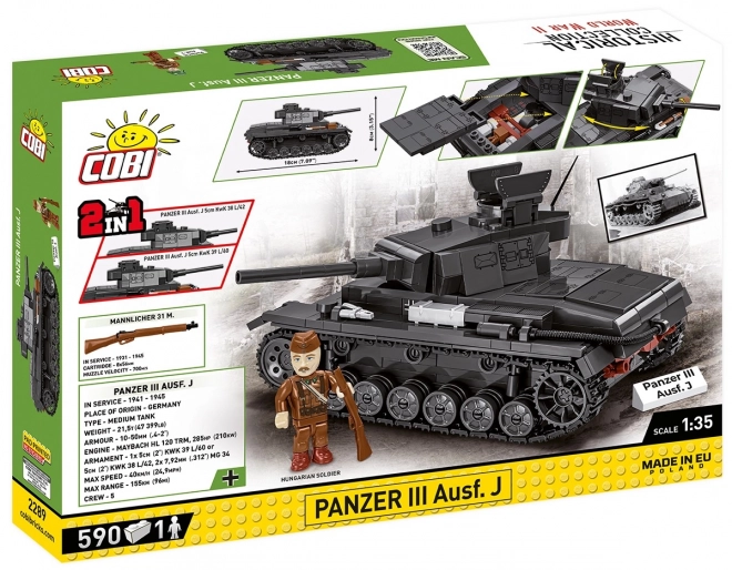 Cobi Historical Collection WWII Panzer III Tank Set