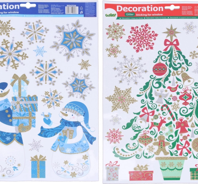 Decorazioni natalizie per finestre 41 × 29 cm