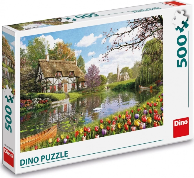 Lakeside Cottage Puzzle 500 Pieces