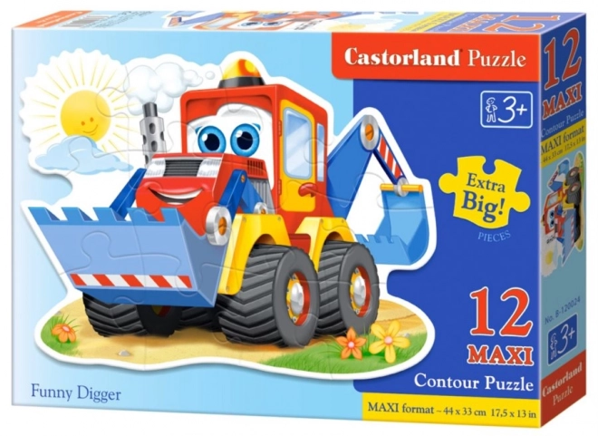 Cheerful Digger Maxi Puzzle 12 Pieces