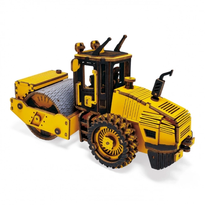 Robotic Wooden 3D Puzzle Road Roller