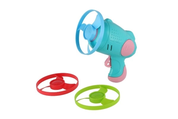 Flying Disk Set with Starter Gun - Multicolor