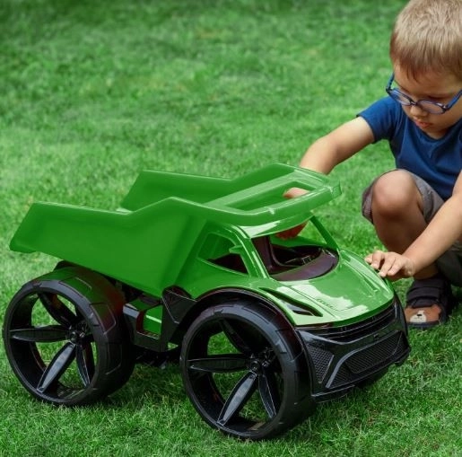 Green Plastic Maximus Dump Truck for Toddlers