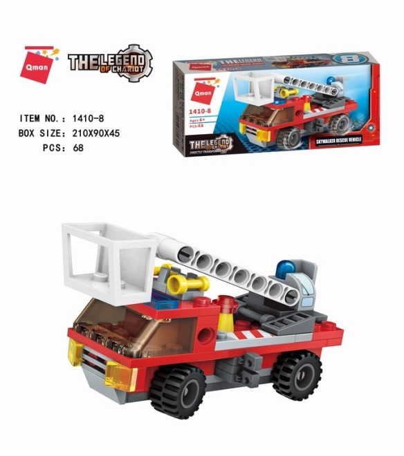 Qman Fire Rescue Building Set 8-in-1