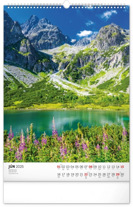 Wall Calendar of Tatra Mountains 2025