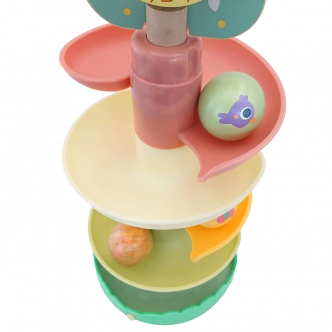 Wooden Ball Run Set for Toddlers - WOOPIE GREEN