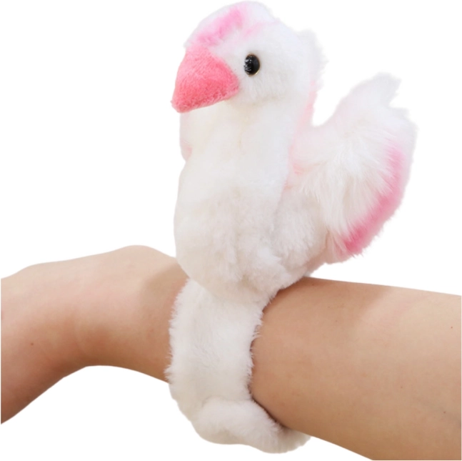 Cigno di peluche su braccialetto