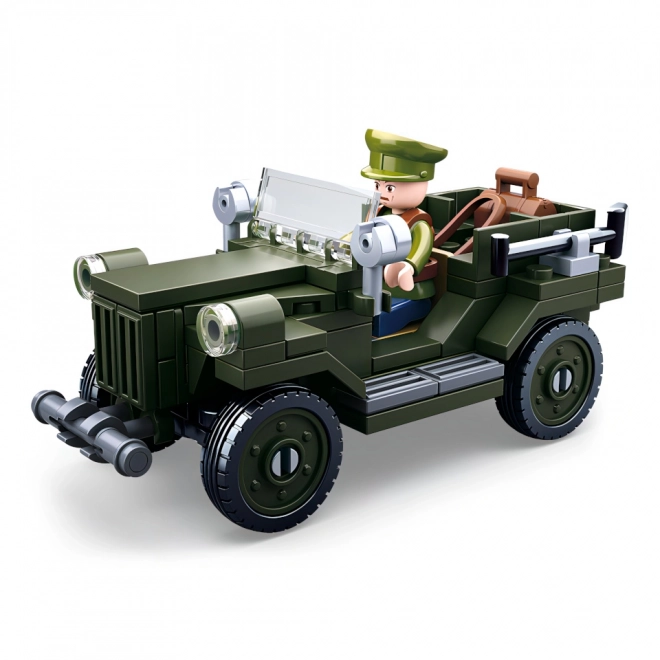 Sluban WWII Soviet Terrain Vehicle GAZ 67 Building Set