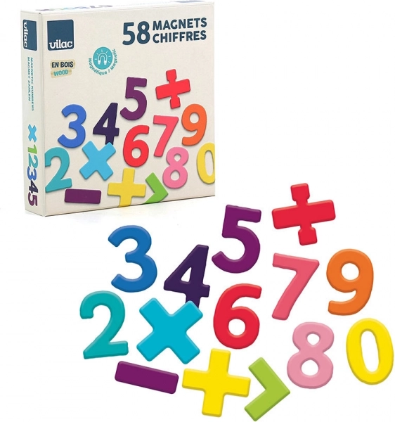 Vilac Wooden Magnetic Numbers