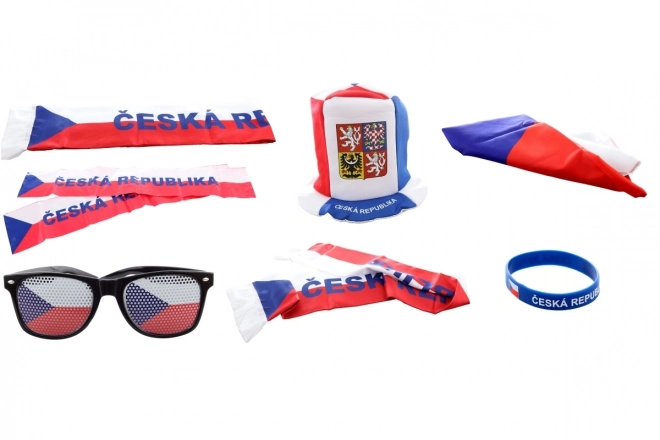 Set tifoseria Repubblica Ceca con cappello