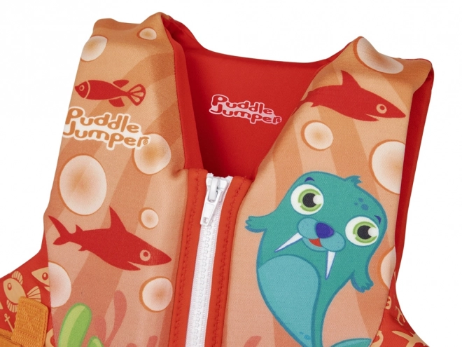 Children's Swim Vest with Walrus Design