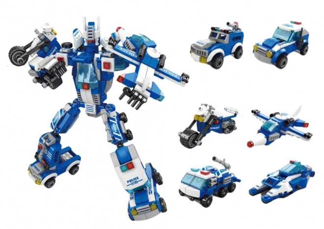 Police Vehicles Building Blocks Set