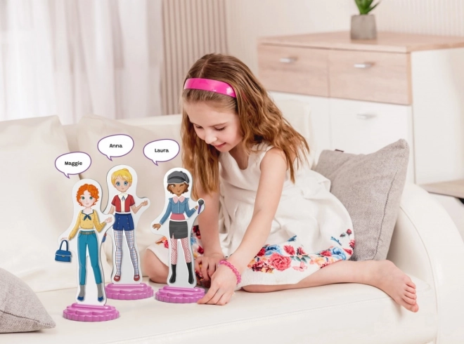 Magnetic Fashion Styling Playset - Anna