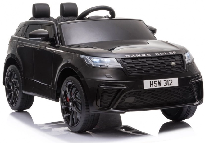 Electric Ride-On Car Black Lacquer Range Rover for Kids