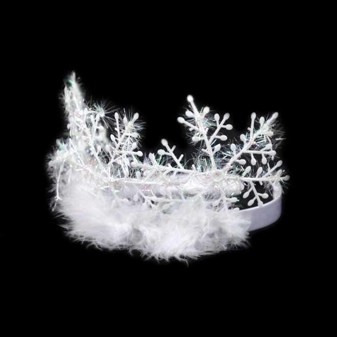 Snowflake Crown with Feathers