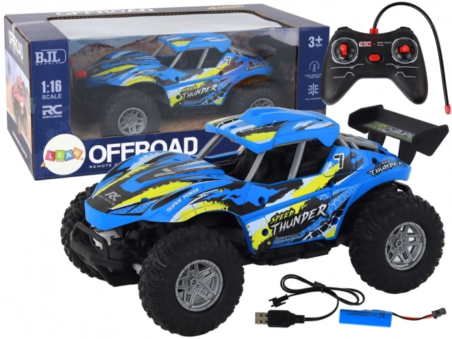 Remote Control Off-Road Adventure Car - Blue