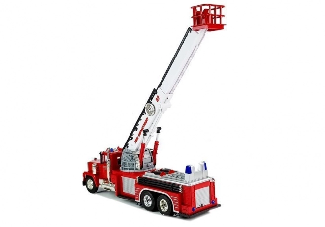 Fire Truck with Extending Rotating Ladder RC Sound Sirens Lights