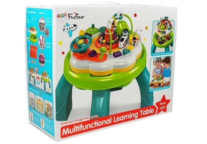 Educational Activity Table with Piano and Train