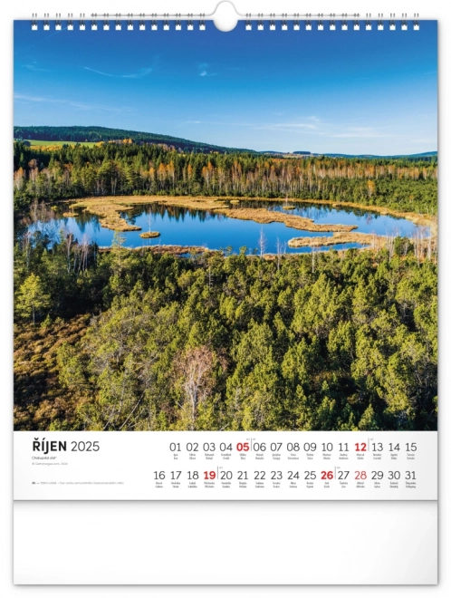 Wall Calendar Bohemian Forest 2025