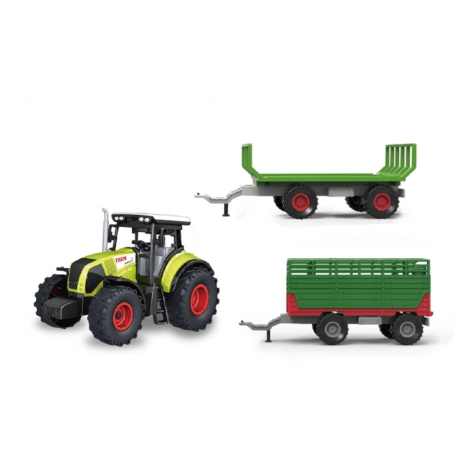 Toy Tractor with Trailer Featuring Sound and Light