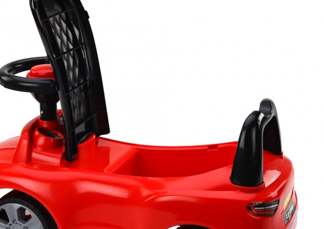 Ride-on Toy Car with Horn and Storage Compartment Red