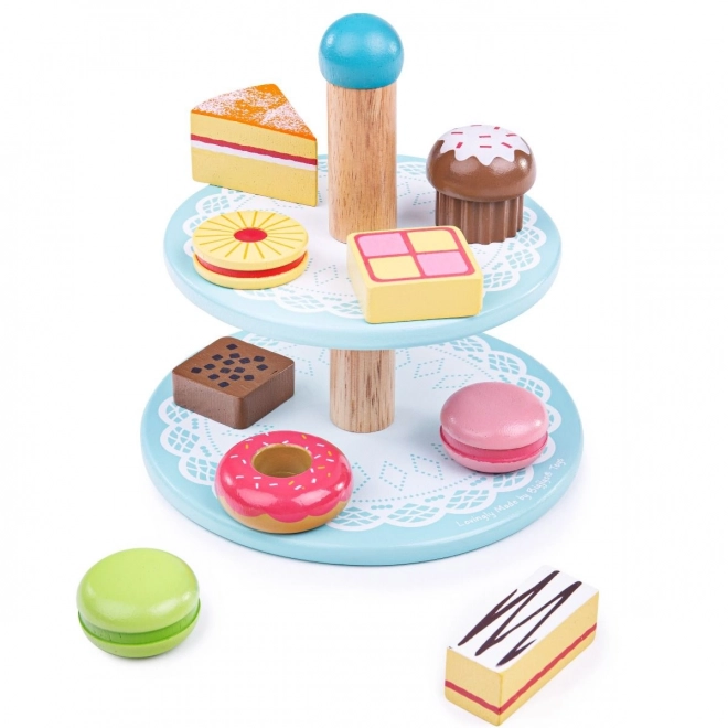 Bigjigs Toys Cake Stand with Treats