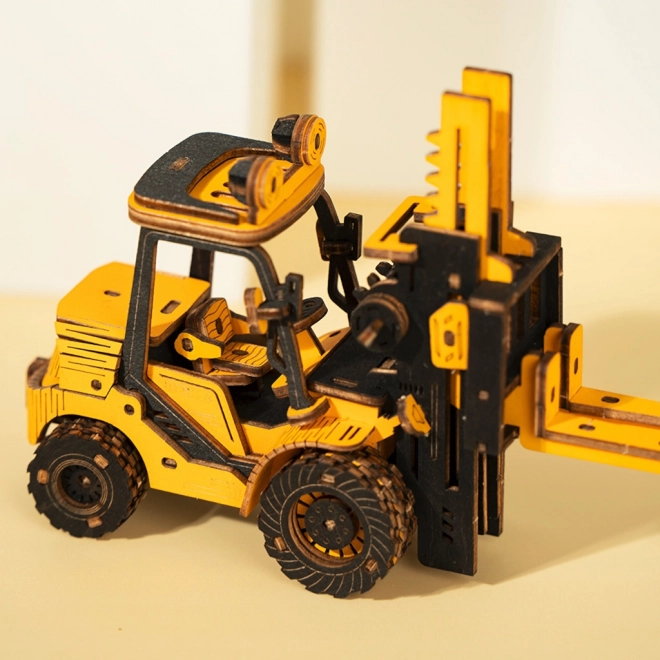 Wooden 3D Puzzle Forklift by RoboTime