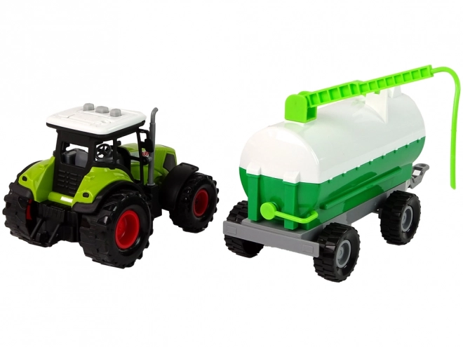 Toy Tractor with Tanker Trailer for Kids