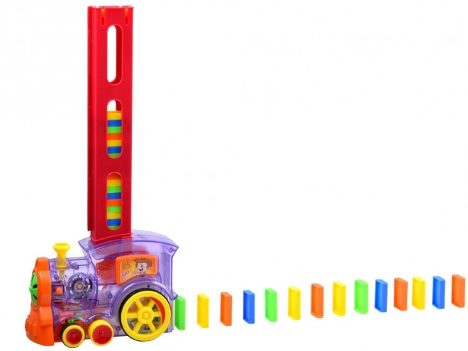 Automatic Domino Train Set for Kids