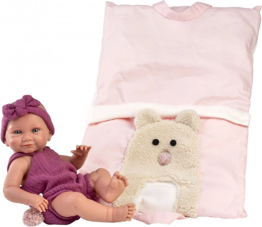 Realistic Baby Doll Llorens Girl - Full Vinyl Body, 40 cm