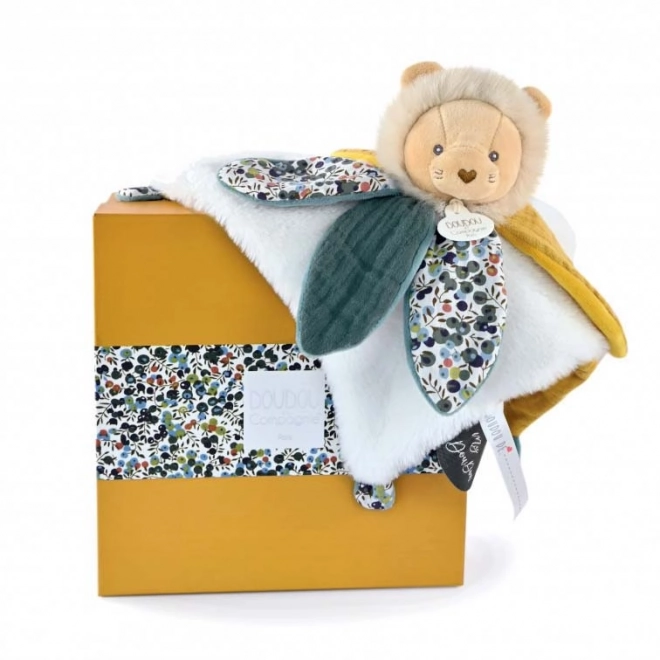 Doudou Gift Set - Plush Lion Comforter