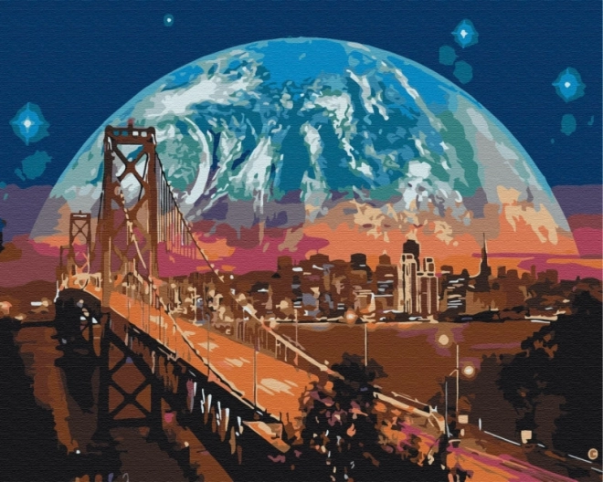 Painting by Numbers - Moon Over San Francisco