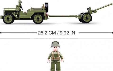 Action jeep with anti-aircraft gun