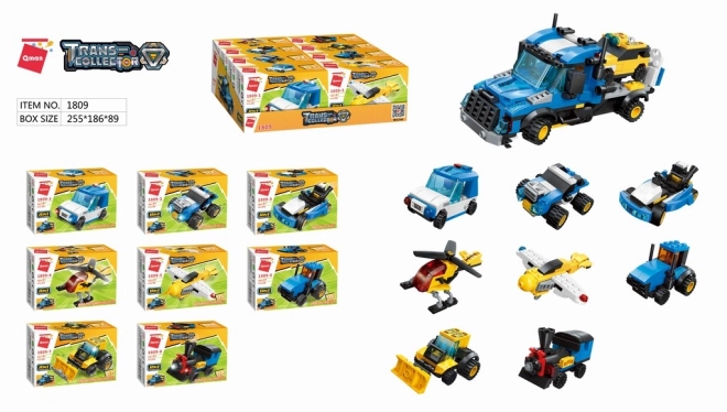 Qman City Tow Truck Set 8 in 1