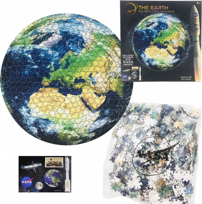 Round Puzzle NASA Earth 500 Pieces