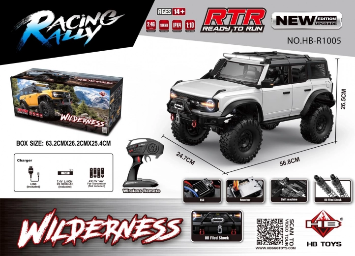 Auto RC Wilderness 1:10 bianca